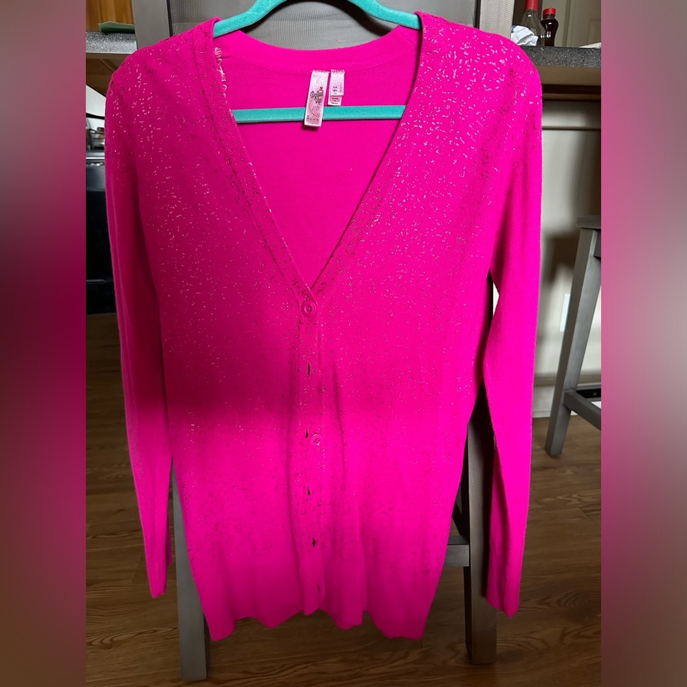 Bright Pink Cardigan from Dolled Up by Fang